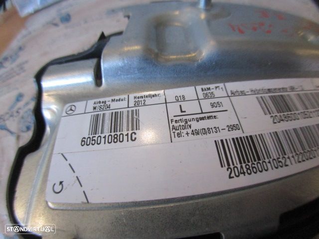 Airbag Banco 605010801C MERCEDES C S204 W204 FASE 2  2012 200CDI 136CV 5P PRETO FRT ESQ - 4