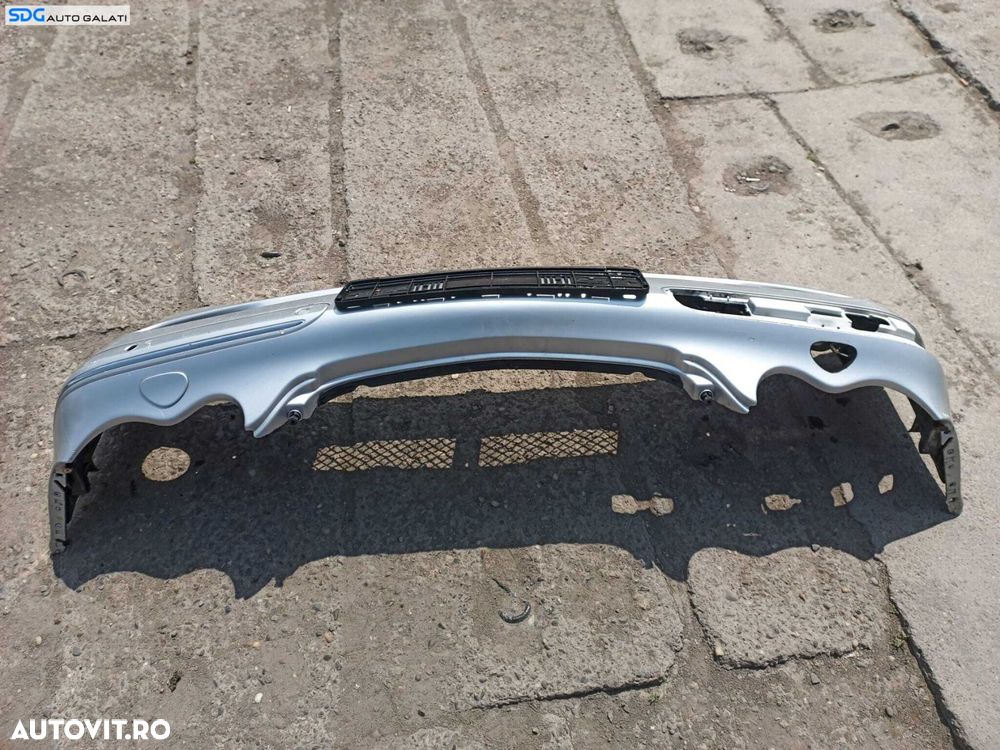 Bara Spoiler Fata Completa cu Capace Spalatoare Faruri Mercedes Clasa C Class W203 2001 - 2004 Culoare 744 [L0523] - 4