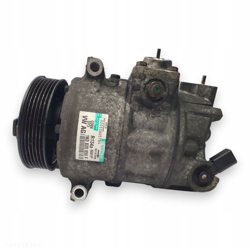 SPRĘŻARKA KLIMATYZACJI Passat B6 Golf V A3 2.0 TDI Sanden 1K0820859F PXE16 - 4