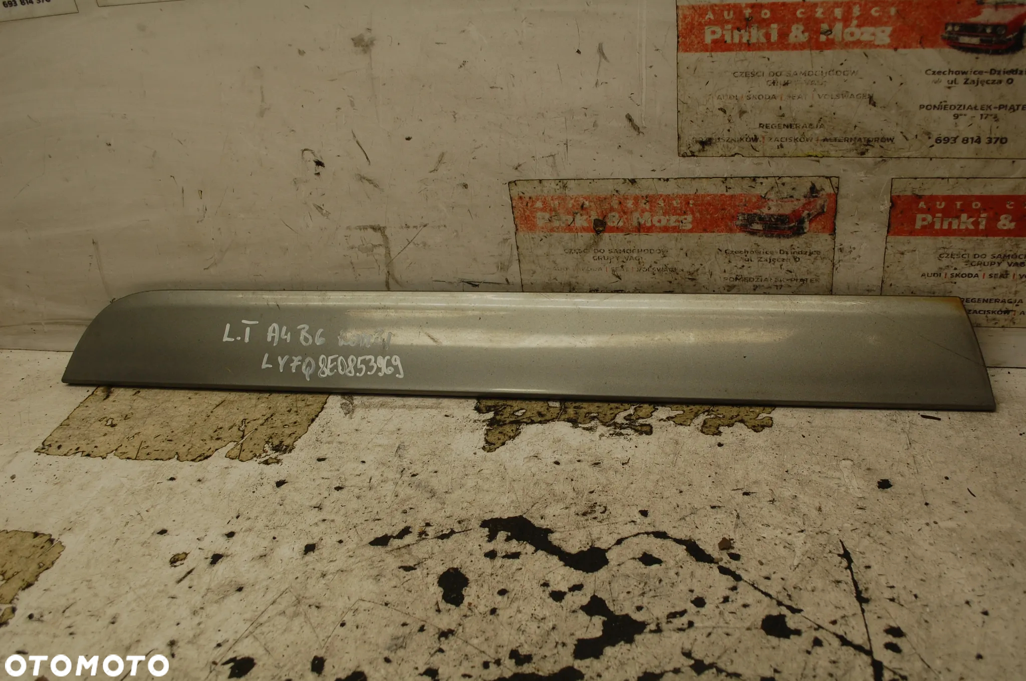 LISTWA DRZWI PRAWY LEWY TYŁ TYLNA LZ5C LY7W LY7Q 8E0853969 8E0853970 AUDI A4 B6 KOMBI - 9
