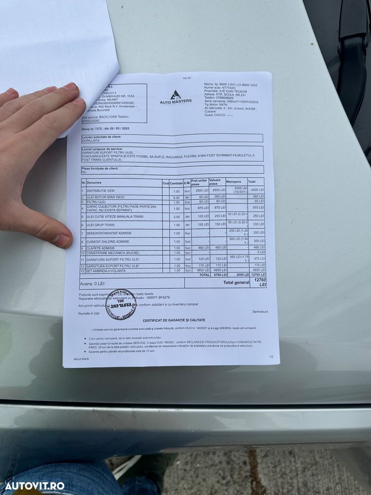 BMW Seria 3 320d DPF - 8