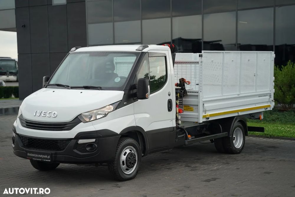 Renault MAXITY 140 DXI / BASCULATOR / + HDS FASSI F22A / CAPACITATE DE RIDICARE 995 KG / ATRACȚIE 5,5 M / IMPORTAT - 15