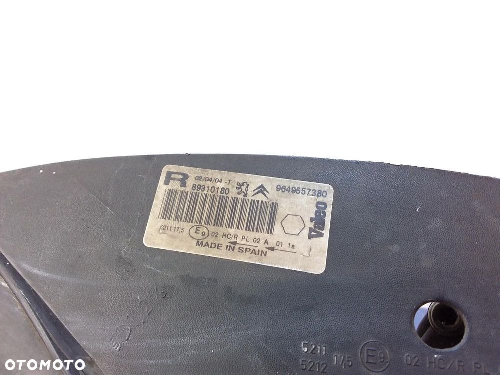 CITROEN XSARA PICASSO I REFLEKTOR PRAWY 9649557380 - 5