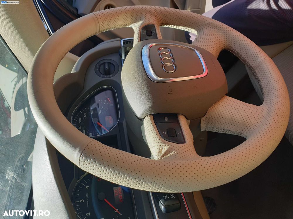 Volan Piele 4 Spite cu Comenzi FARA Airbag Retapitat cu Husa Audi A6 C6 NFL Non Facelift 2004 - 2008 [K6897] - 5