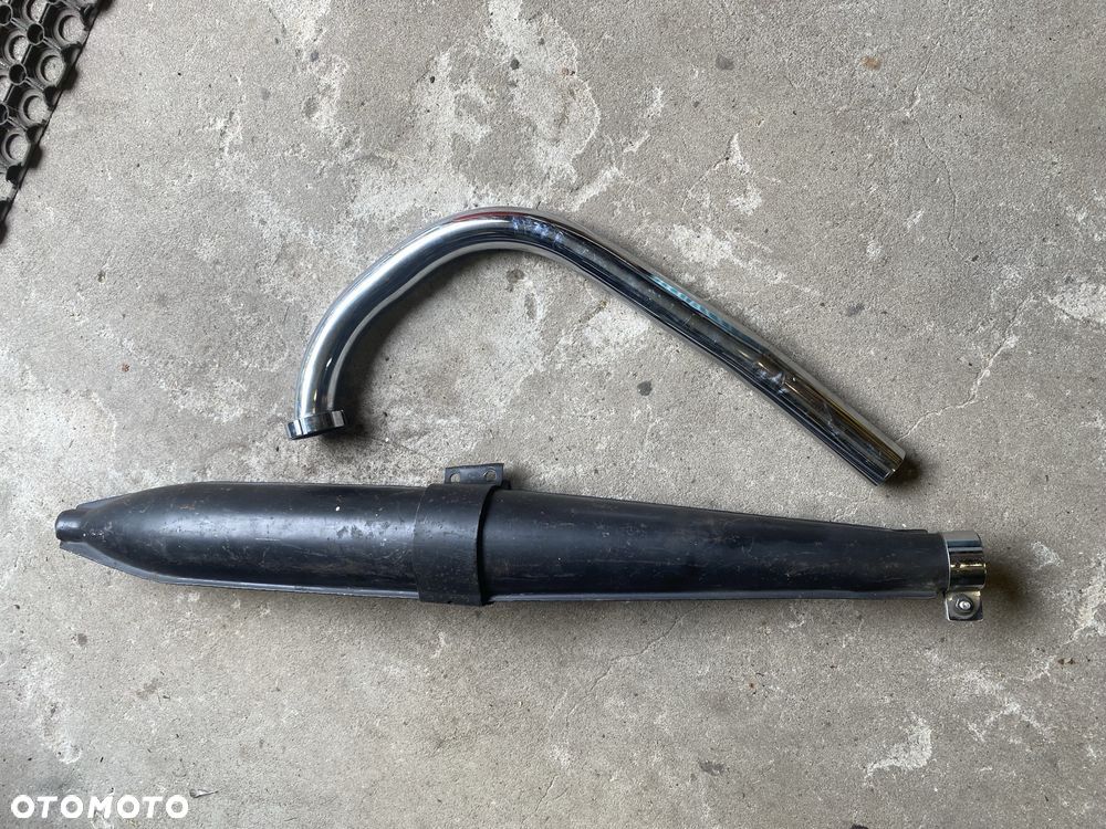 Tlumik wsk 125 kolanko rura wydechowa komplet - 1