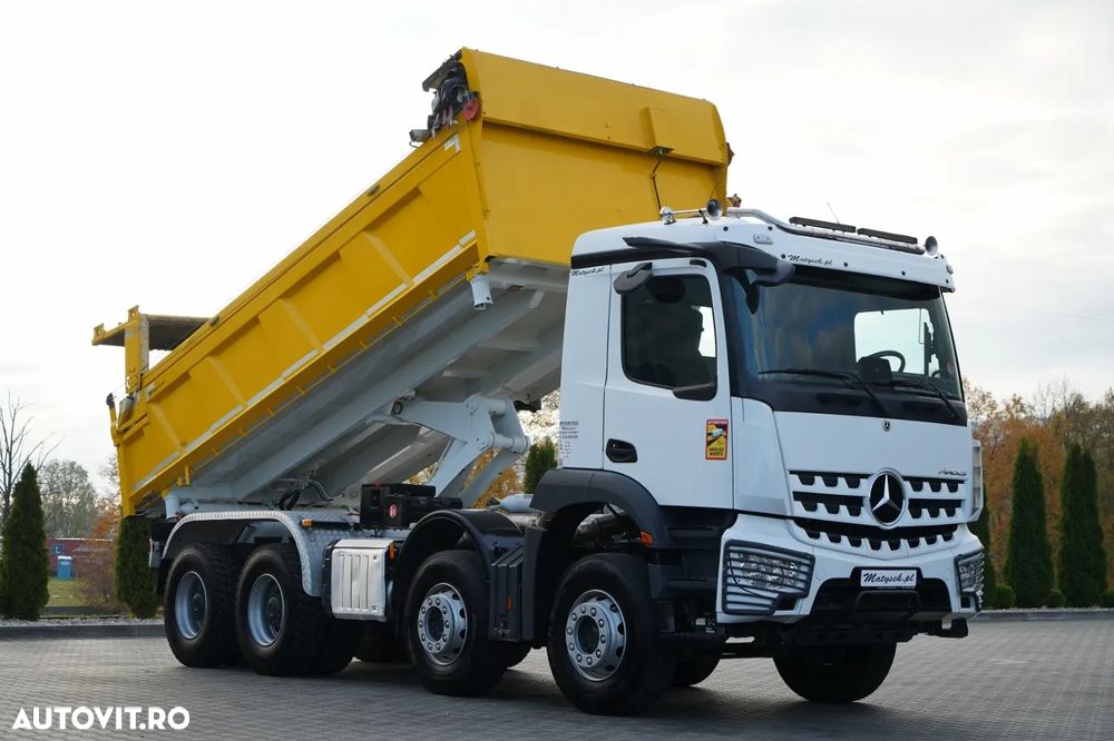 Mercedes-Benz AROCS 3243 / 8x4 / BASCULĂ DUBLU 6,2 M / HAYON HIDRODOXY / CLAPETĂ HIDRODOXY / AUTOMATĂ / ANVELOPE 100% / EURO 6 / 2021 - 6