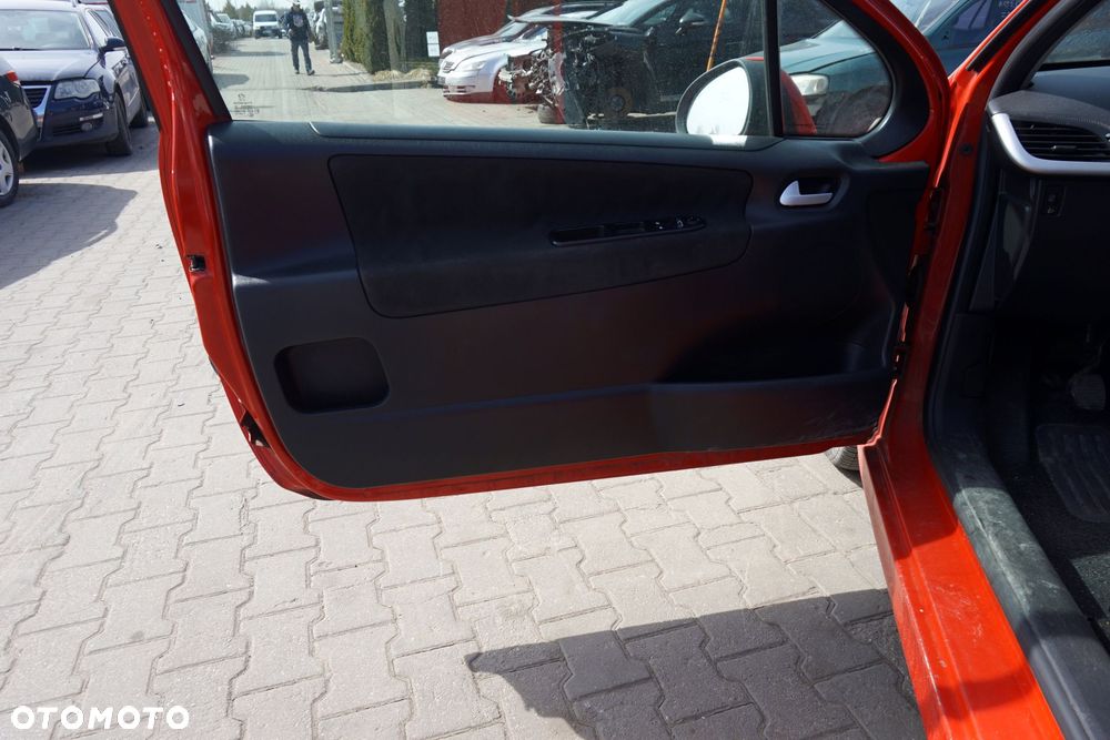 DRZWI PRZEDNIE LEWE 207  3D HB KKNB  CZERWONY PEUGEOT 2006-2009 - 9