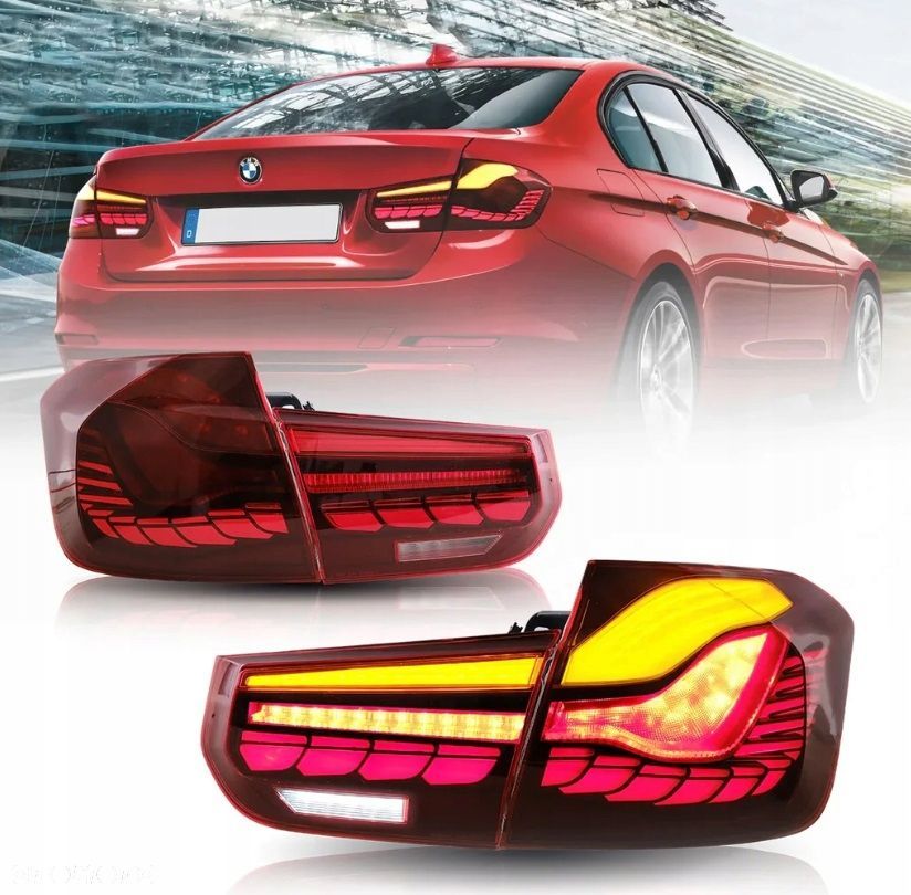 lampa tyl na kpl oled led gts-look animacje bmw 3 f30 2011-2018 lift - 5