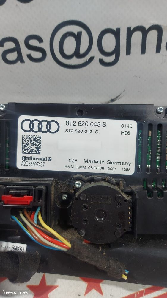 Comando Sofagem Climatronic Audi A4 B8 8T2820043S Original - 3