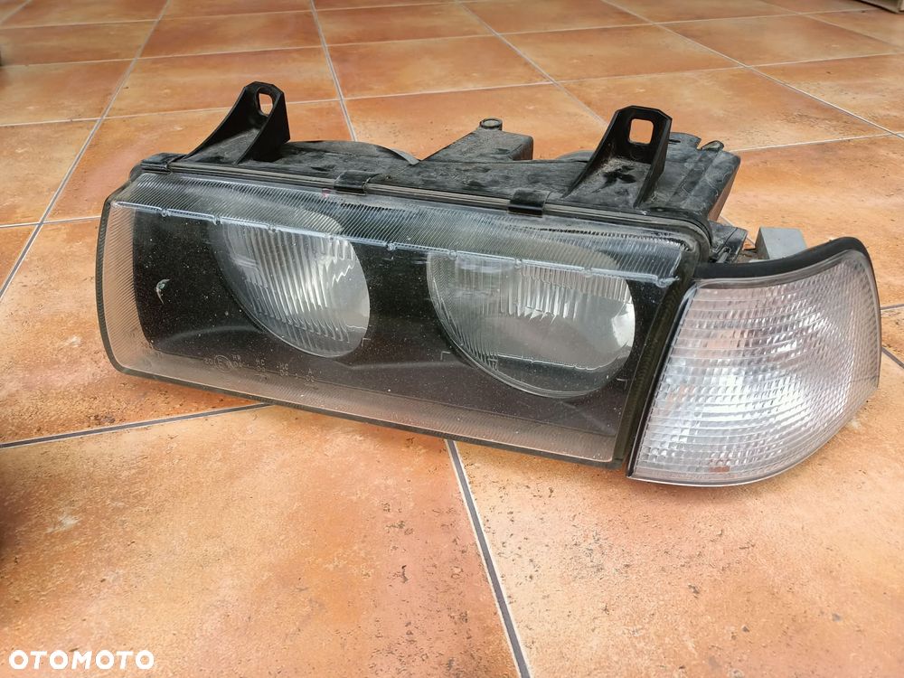Lampy lampa przód przednia lewa prawa BMW E36 Compact kompletne Hella Europa Oryginał - 4