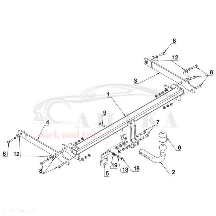 Hak Holowniczy Odkręcany Do Seat Leon St Kombi 2013-2020 - 3