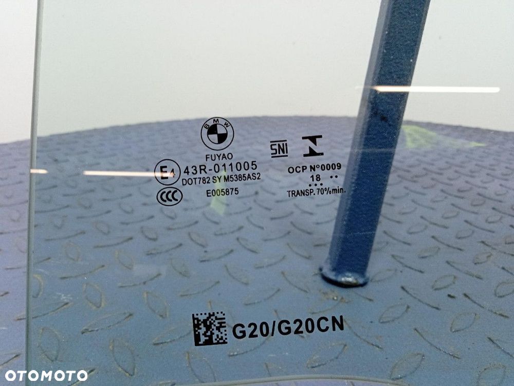 BMW 3 G20 SZYBA DRZWI TYŁ LEWA TYLNA 2018 - 2