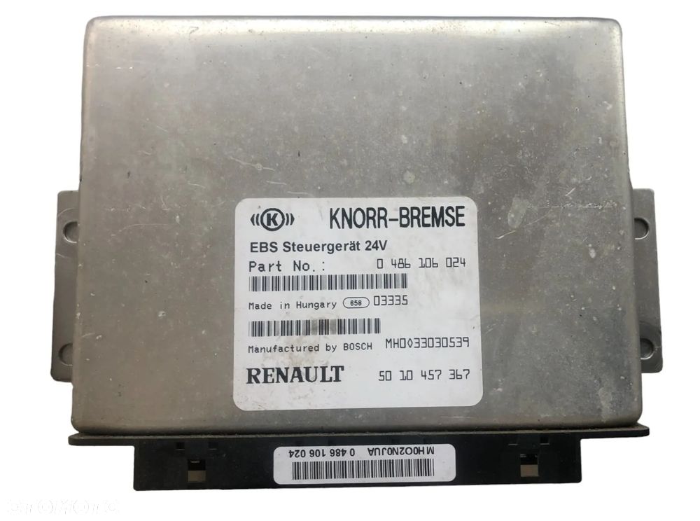 STEROWNIK MODUŁ EBS RENAULT MAGNUM E TECH MACK RENAULT PREMIUM 0486106024 5010457367 - 1