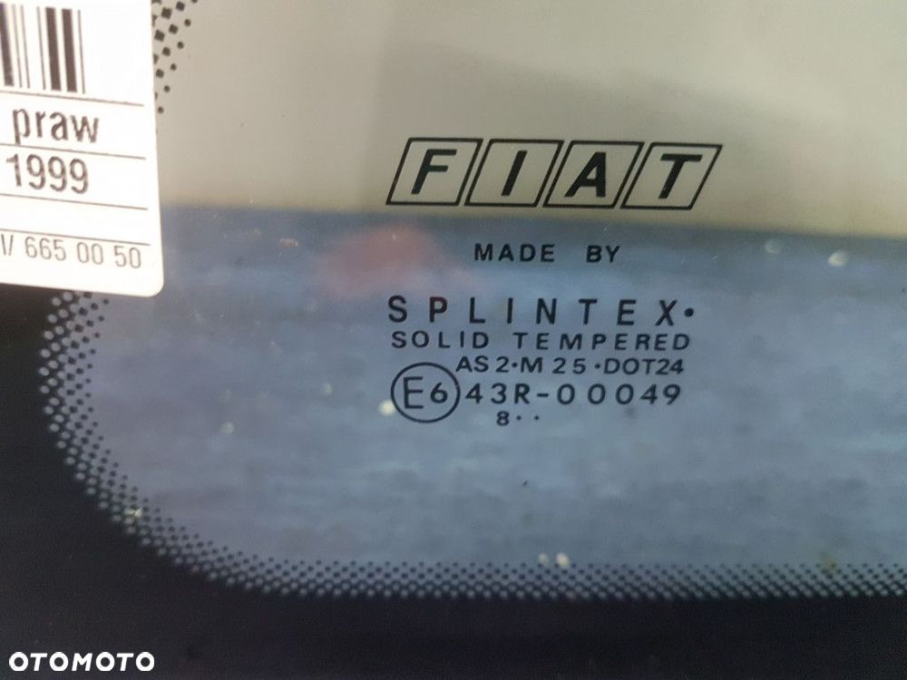 FIAT PUNTO I SZYBA KAROSERYJNA TYŁ PRAWA UCHYLNA - 2