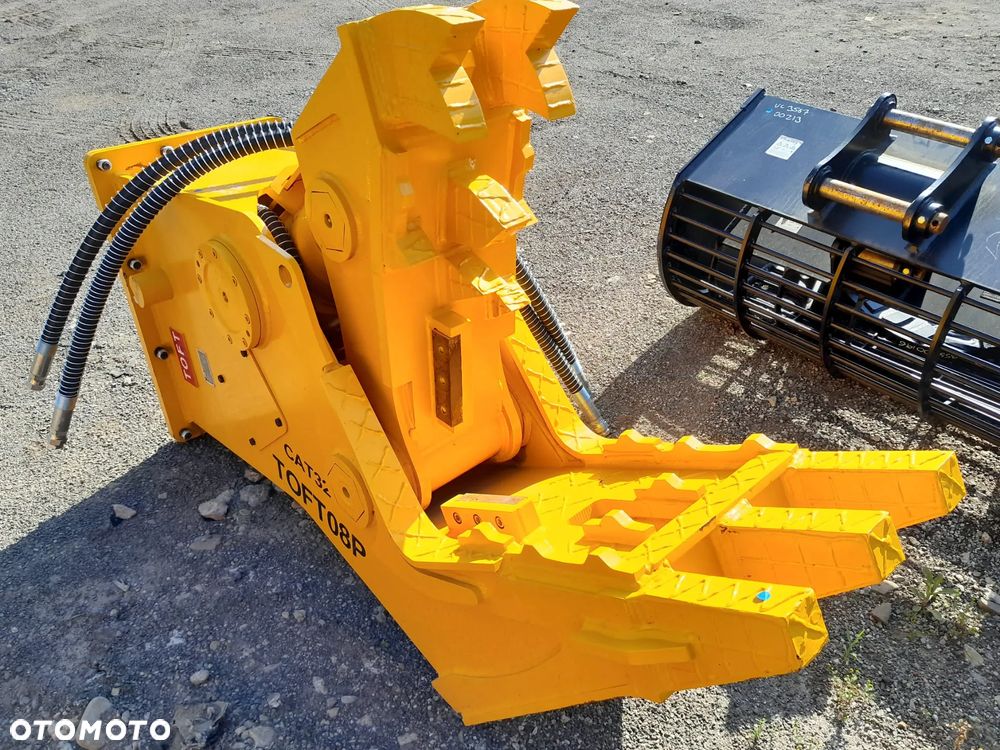 NOWE!!! Hydrauliczne nożyce , tnąco kruszące, wyburzeniowe, nieobrotowe Toft, 1600kg. - 5
