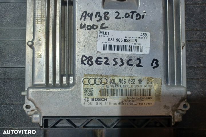 Calculator motor ECU 03L906022NN 0281016140 - 2.0 TDI 03L906022NN 028 - 3