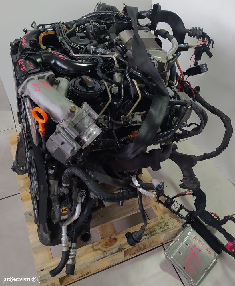 Motor Audi A6 3.0TDI V6 225cv BMK 3.0 TDI quattro caixa automatica ZF 6HP-19 GZW - 3
