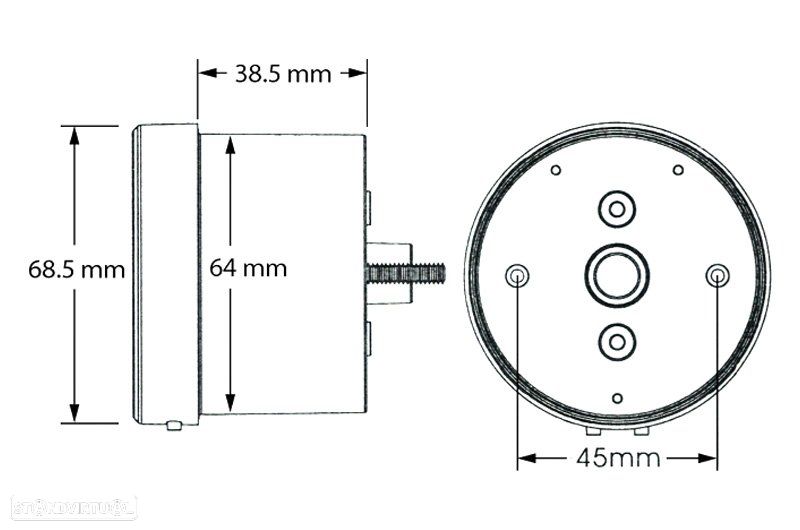 marcador multifuncional koso tnt neo retro ø64mm - 3