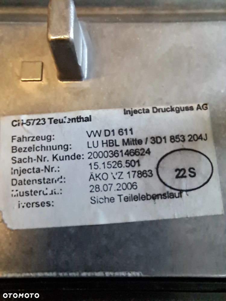ZEGAR KRATKI NAWIEWU DEKOR VW VOLKSWAGEN PHAETON 151526501 - 6