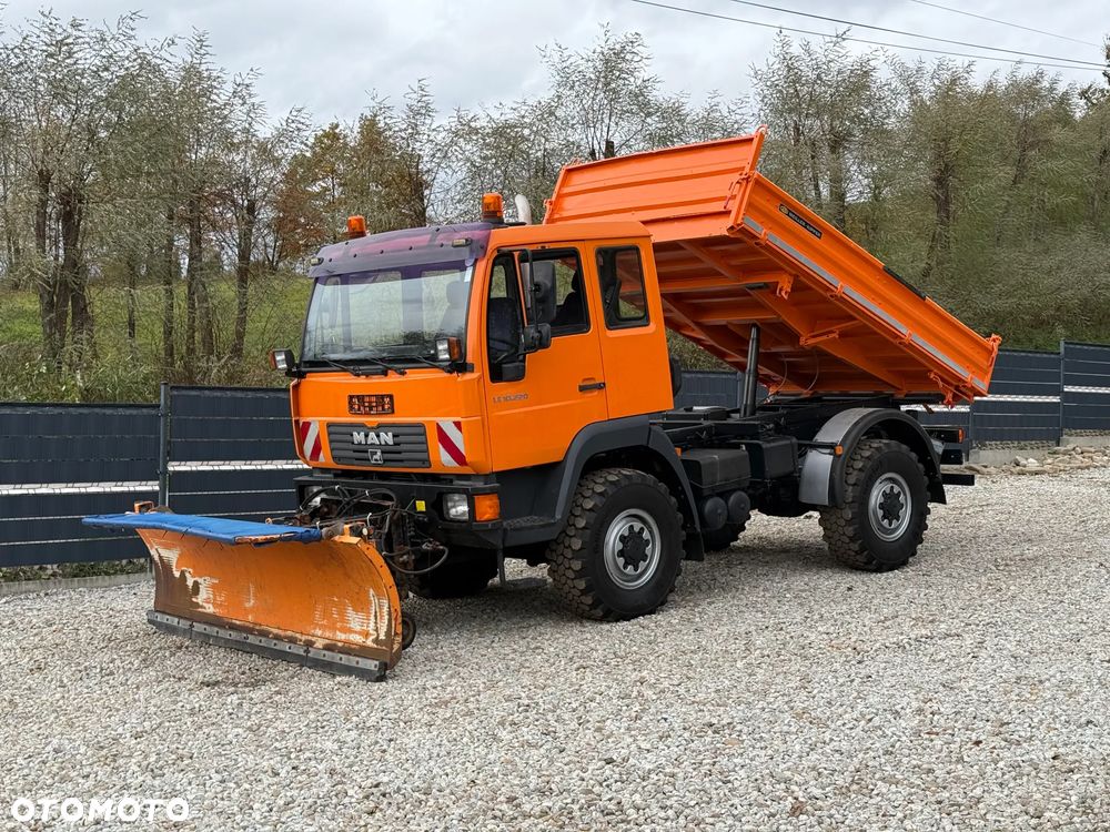 MAN * MAN 10-220 * Pług * Kiper Wywrotka Meiller * 4x4 * Zimowe Utrzymanie * Unimog * - 11
