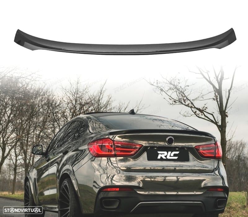AILERON LIP SPOILER BMW X6 F16 14-19 LOOK M PERFORMANCE PRETO BRILHANTE - 1