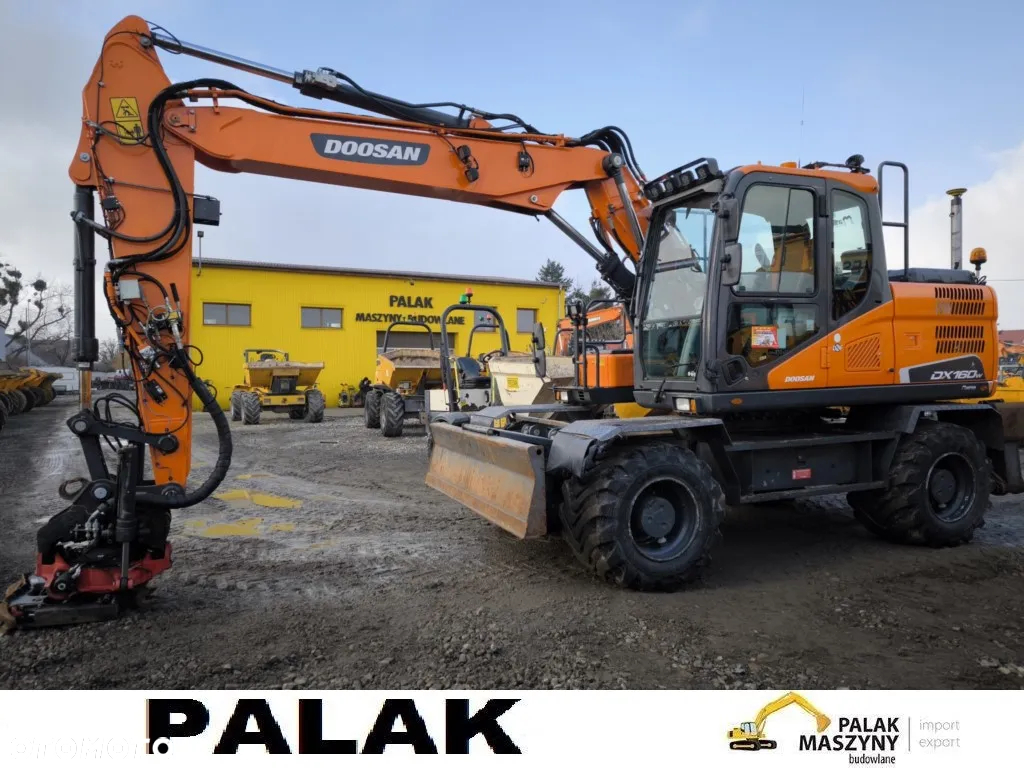 Doosan Koparka kołowa  DOOSAN DX160 W-5  +ROTATOR + GPS  , 2018 rok - 2