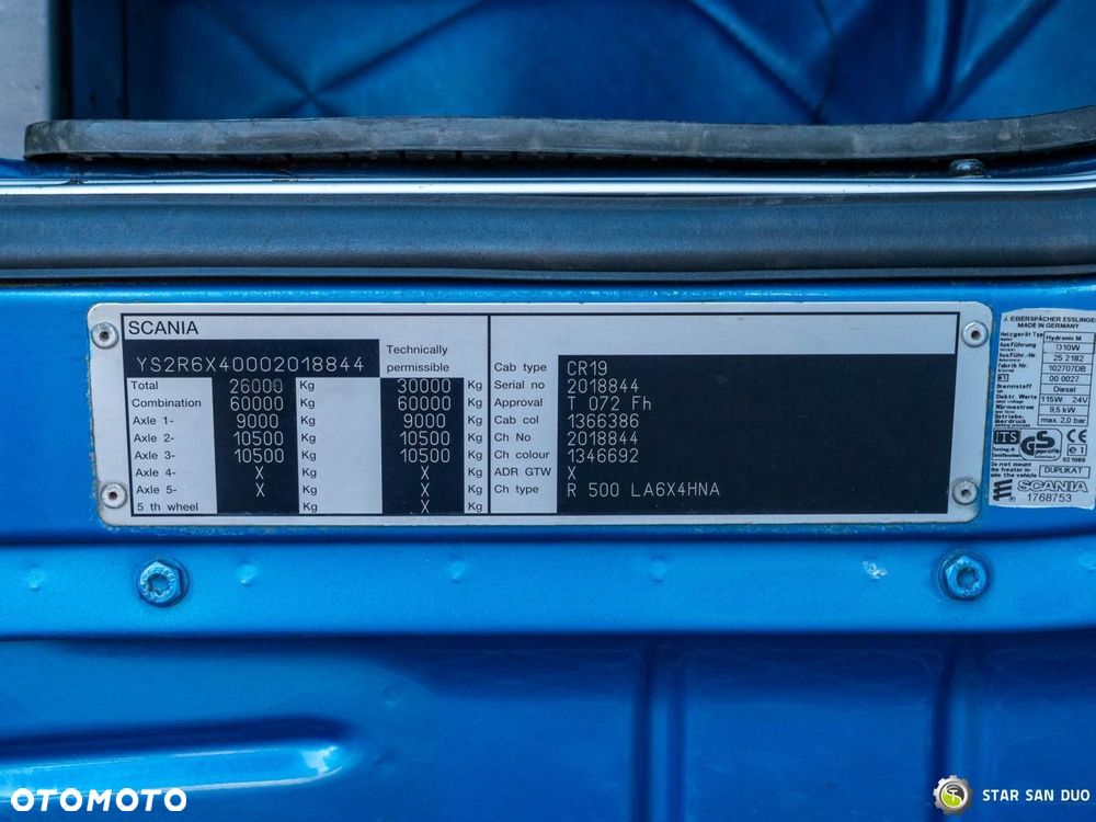 Scania R500 6x4 PALFINGER PK 44002 HDS Żuraw Siodło Kran - 22