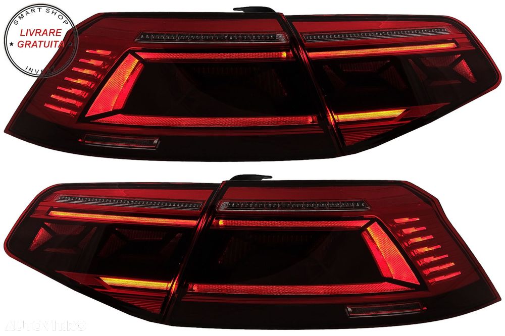 Stopuri LED VW Passat B8 3G (2015-2019) Sedan B8.5 Design cu semnal dinamic- livrare gratuita - 13