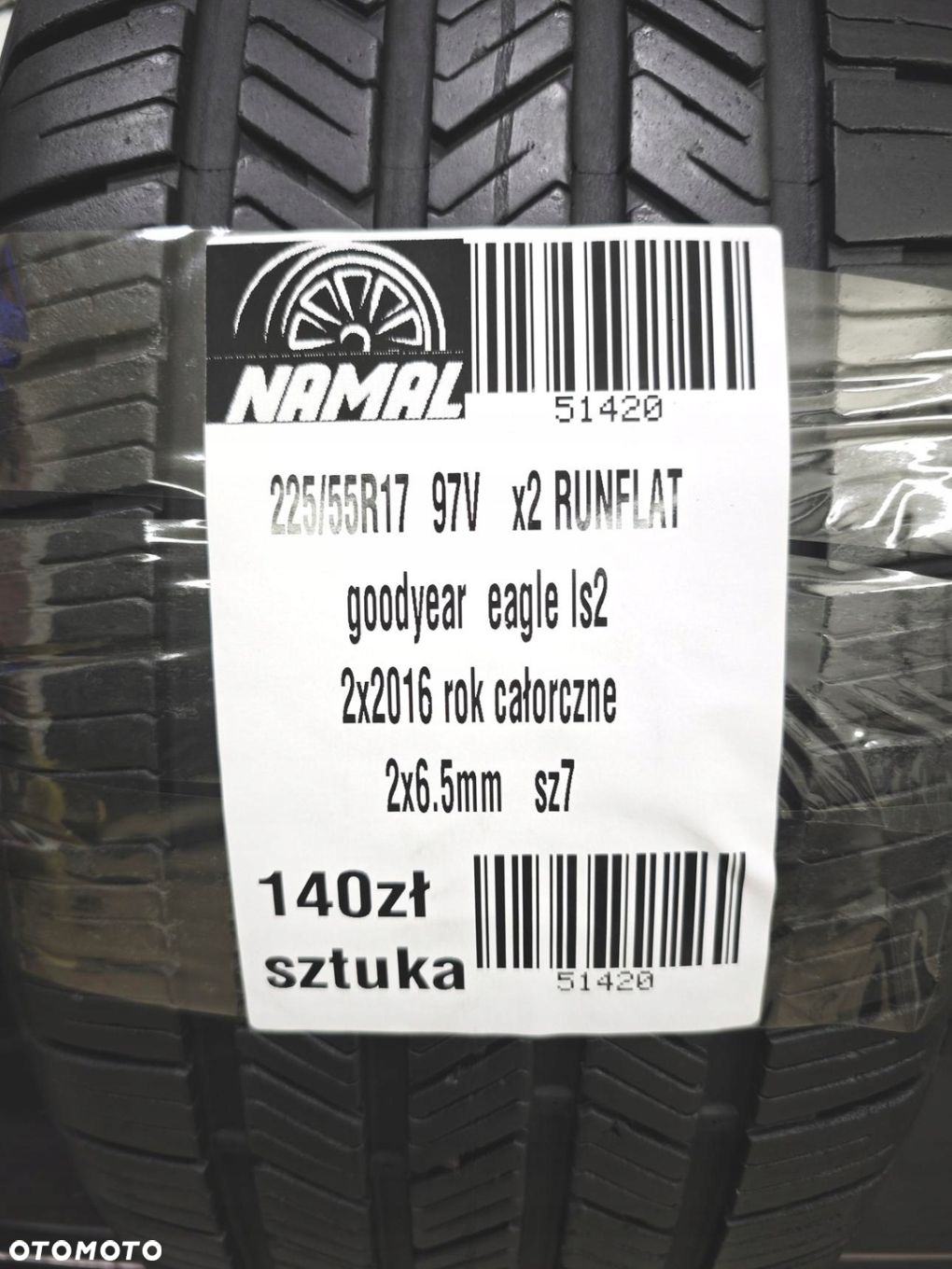225/55r17 goodyear 2016 opony całoroczne 6,5mm 51420 - 10