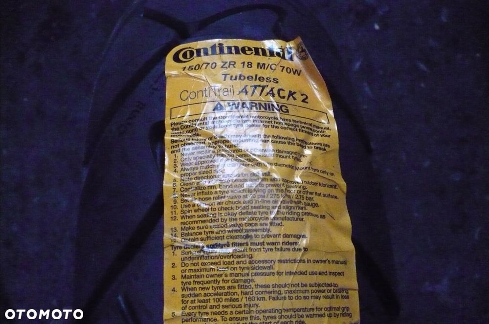 150/70ZR18 Continental ContiTrailAttack 2 NOWA - 1