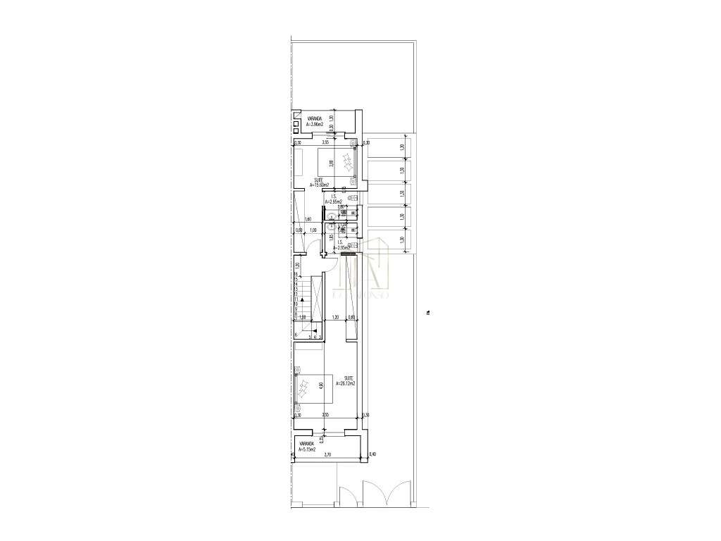 Moradia Geminada T3 com design moderno e áreas amplas - Grande imagem: 4/4