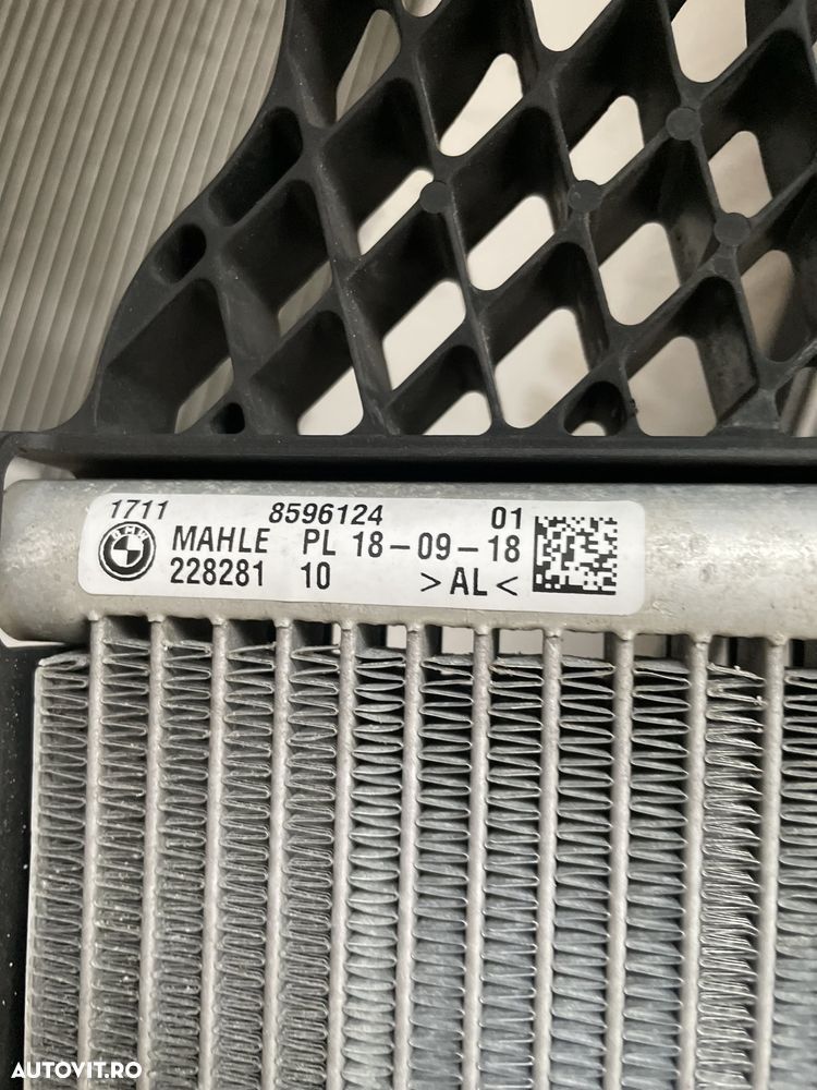 Radiator BMW seria 5 G30 G31 srria 7 G11 G12 cima intercooler ventilat - 5