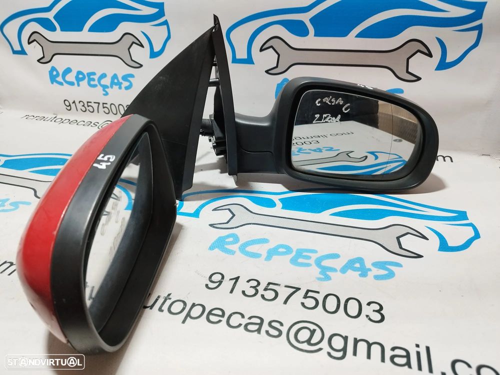 .ESPELHO RETROVISOR ESQUERDO DIREITO OPEL CORSA C 24420988 24420982 COMBO C MANUAL ESPELHOS RETROVISORES - 8
