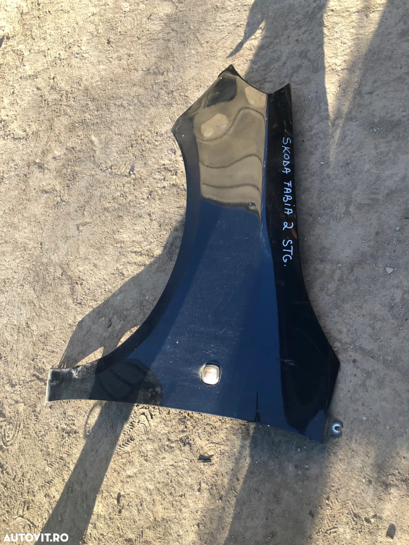 Aripa stanga fata Skoda Fabia 2 negru 2008 - 5