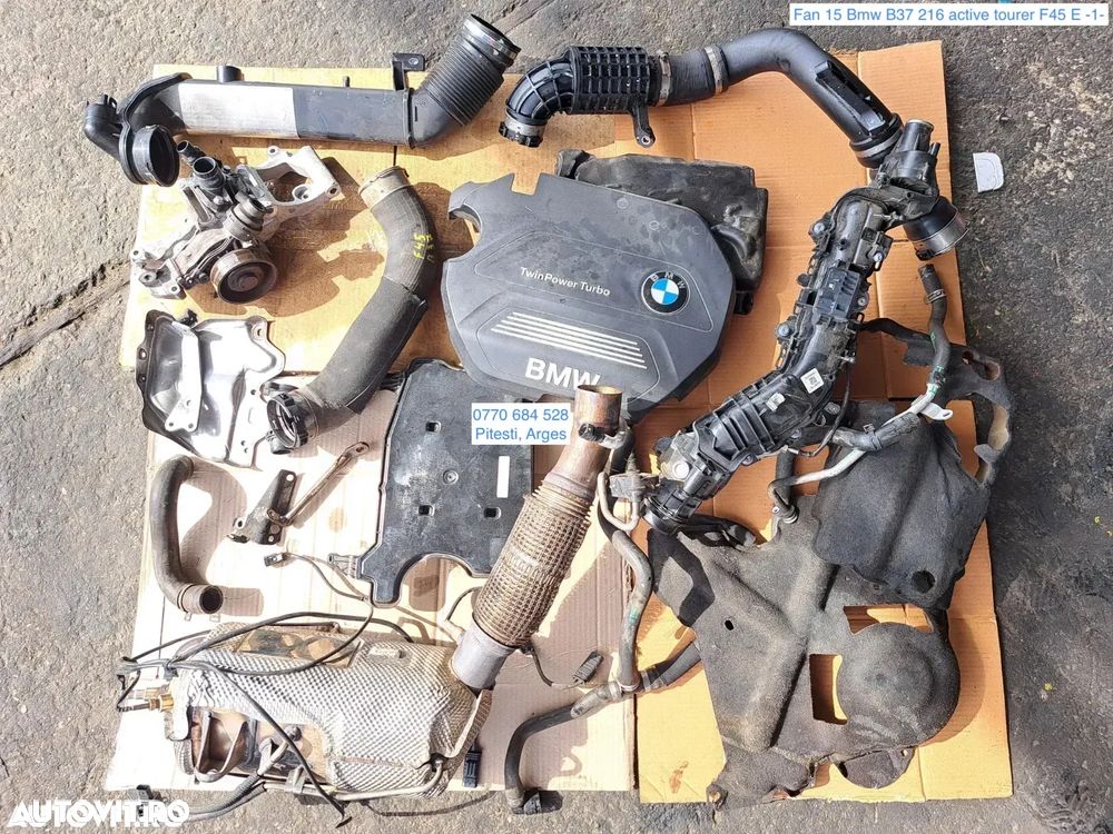 Anexe motor pompa apa capac motor galerie admisie furtune aer conducta lichid racire bmw 216 active tourer F45 B37 - 1