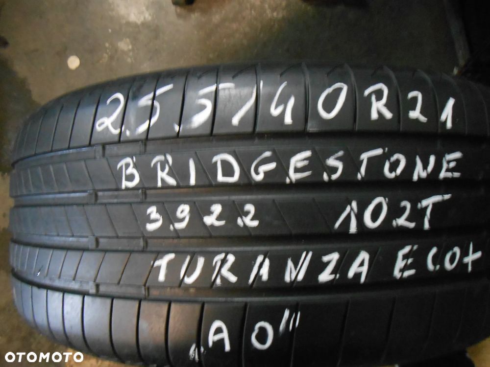 OPONY 255/40R21 BRIDGESTONE TURANZA ECO AO B-SEAL DOT 4822 7.3MM - 2