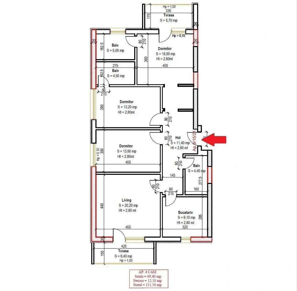 Apartament 4 Camere Decomandat 3 Bai Sector 3 Metrou 8 minute — fotografia 3