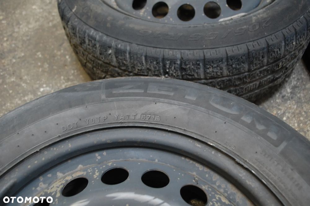 KOŁA FELGI STALOWE + OPONY 5QA601027C 5X112 6.5J ET48 205/60R16 AUDI A4 VW SEAT SKODA - 7