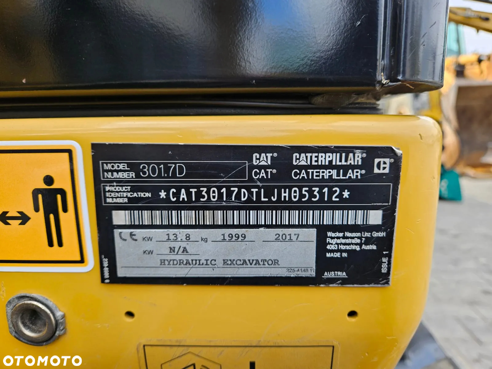 Caterpillar MINIKOPARKA CAT CATERPILLAR 301 301.7D 302 2017R. PŁUG - 18