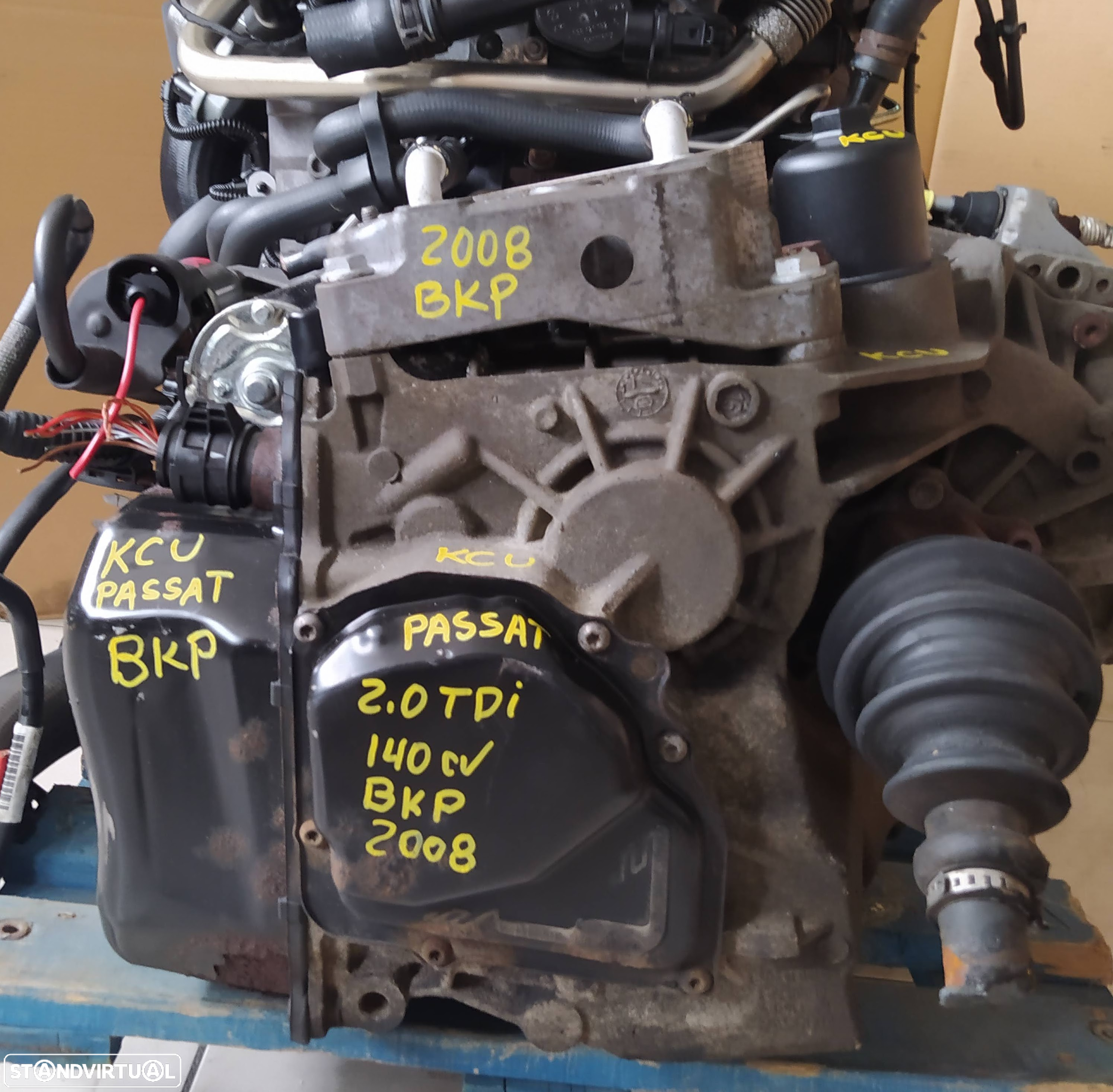 Motor vw passat 2.0TDI 140cv BKP caixa automatica DSG KCU - 13