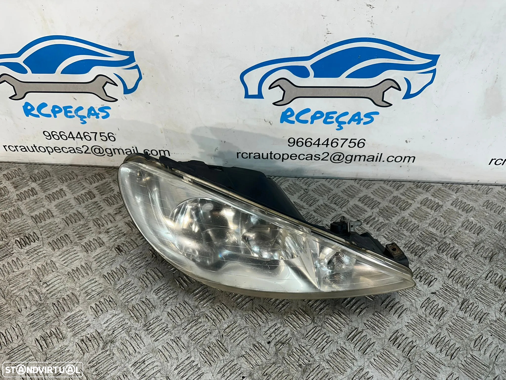 Farol Otica Frente Frontal Direita Original Peugeot 206 Facelift 9630869680 - 4