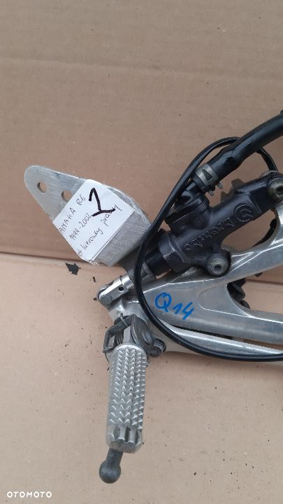 #J YAMAHA R6 99-02 RJ03 5EB SET KIEROWCY PRAWY PODNÓŻEK DŹWIGNIA HAMULCA - 2