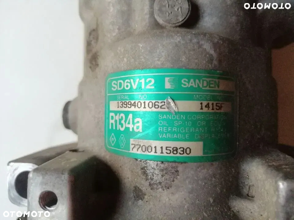 SPRĘŻARKA Klimatyzacji Renault KANGOO CLIO TWINGO 7700115830 - 2