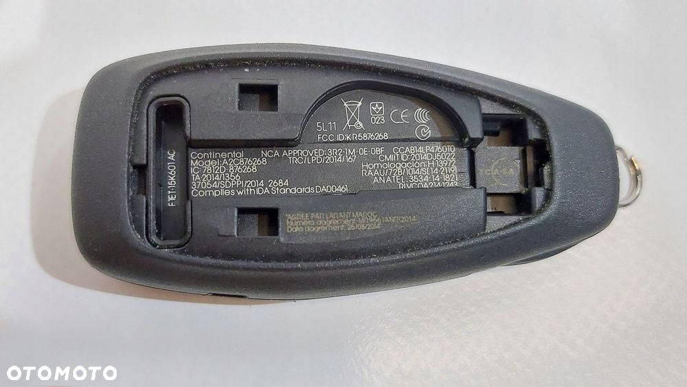KLUCZYK PILOT GROT FORD KUGA FOCUS C-MAX ECOSPORT F1ET-15K601-AE - 6