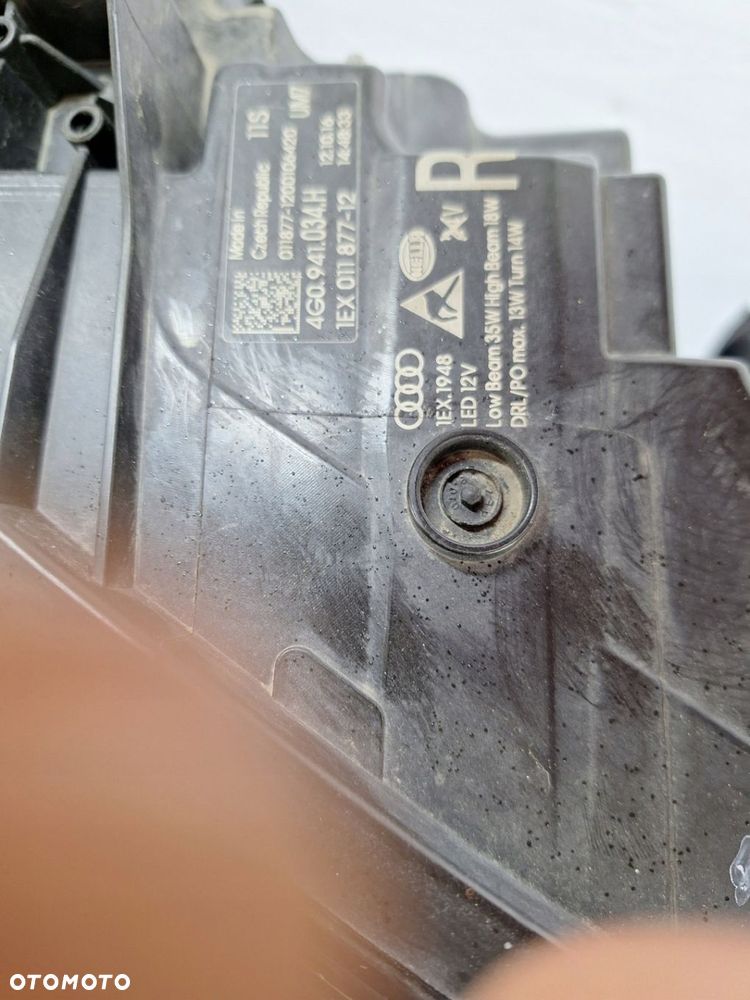 REFLEKTOR FULL LED AUDI A6 C7 LIFT 4G 4G0 2014-2019 OE ORYGINAŁ - 4