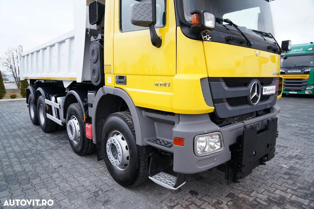 Mercedes-Benz ACTROS 4141 / 8x4 / CAROSERIE INTERSCHIMBABILĂ BDF / BASCULĂ BĂTĂȚI / BANCĂ HIDRODOXICĂ / CLAPETĂ HIDRODOXICĂ / EPS + AMBREIAJ - 18