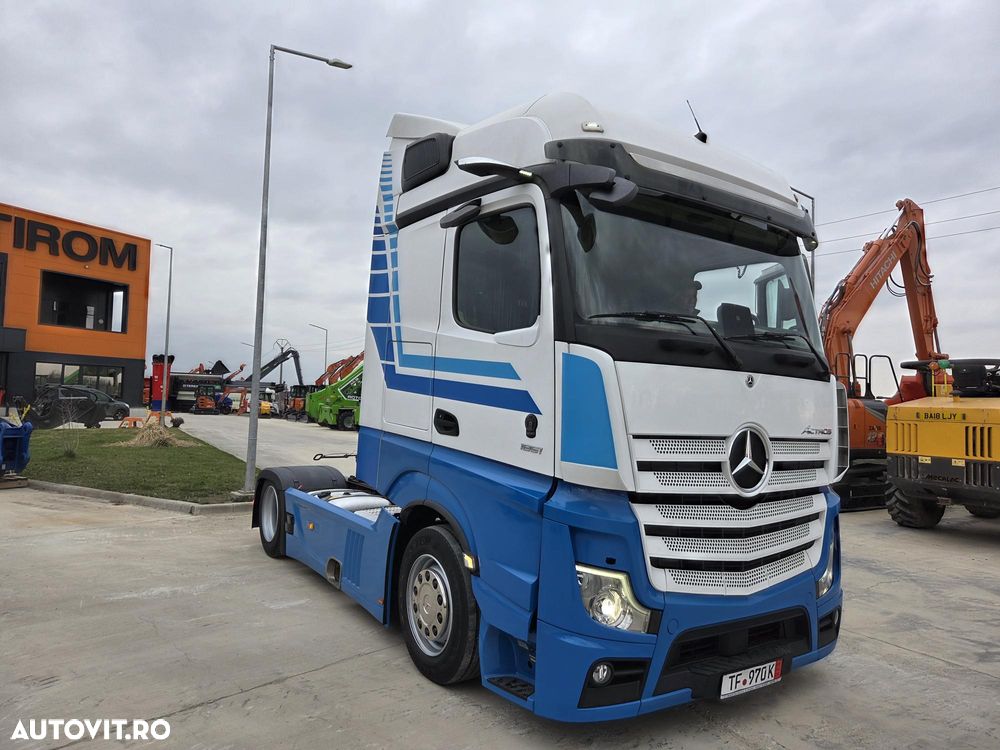 Mercedes-Benz ACTROS 18.510, AUTOMATA+RETARDER 5 trepte, SA CUPLARE REGLABILA la 1,15m si 0,9m, 2 rezervoare cumulat 680l, Spoilere cabina si sasiu, Camere in loc de oglinzi, Navigatie, Frigider, rulat in GERMANIA, posibil leasing 4 ani, PROMOTIE 45.900 EUR+tva - 9
