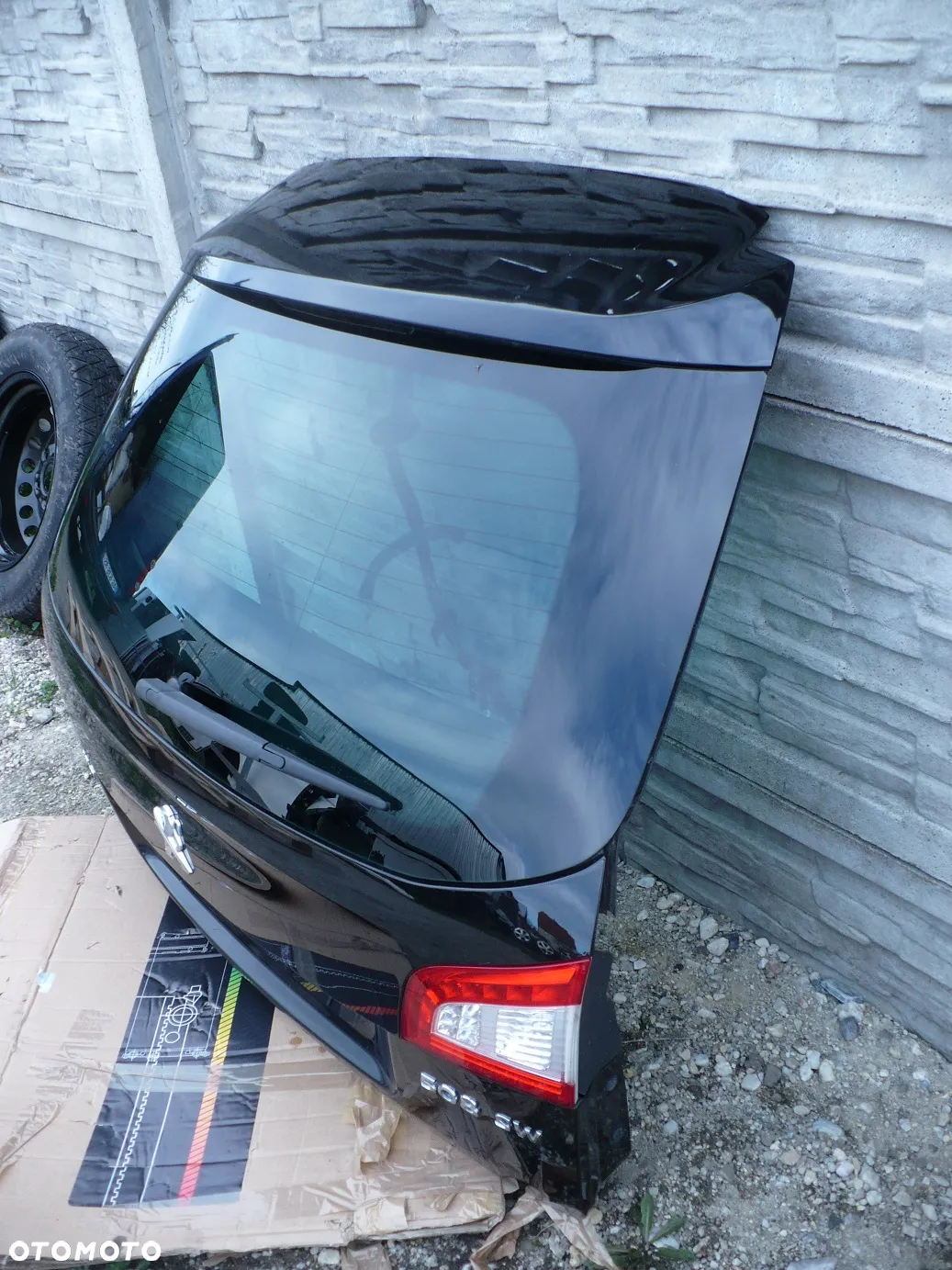 508 I SW KOMBI KLAPA BAGAZNIKA CZARNA BRAZOWA EEHD ORYGI. EU. - 2