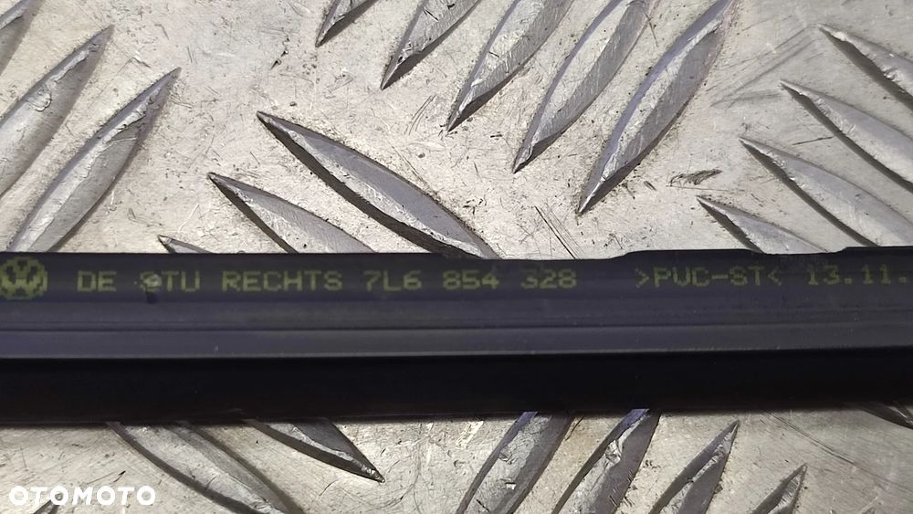 VW TOUAREG 7L 06-09R LISTWA LISTWY USZCZELKI SZYBY CZOLOWEJ LISTWA SZYBY CZOŁOWEJ PRZÓD PRAWA 7L6854328 LEWA 7L6854327 - 5