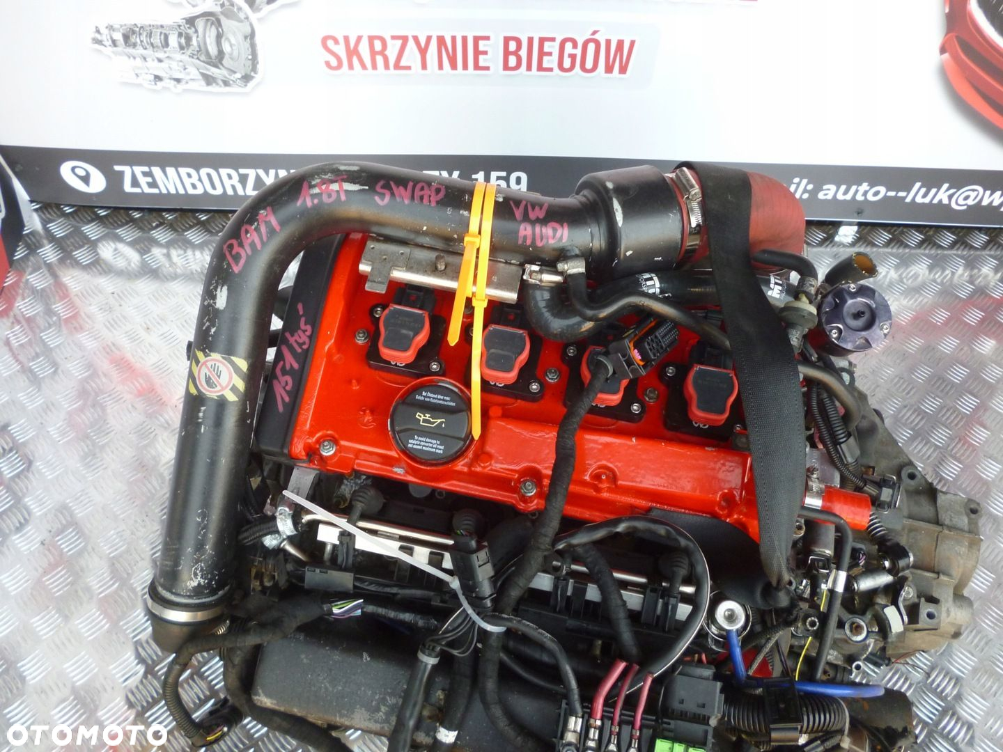 SILNIK KOMPLETNY SWAP VW AUDI TT 1.8T BAM 225KM 151 TYS  SKRZYNIA MANUAL - 2